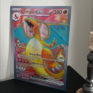3D/Holographic Pokémon card poster (11.5 by 15.5 inches)